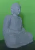  Product image 3 of the product “Seated Japanese Buddha made of Riverstone in Dhyana position - gesture of meditation, H. 78cm ”